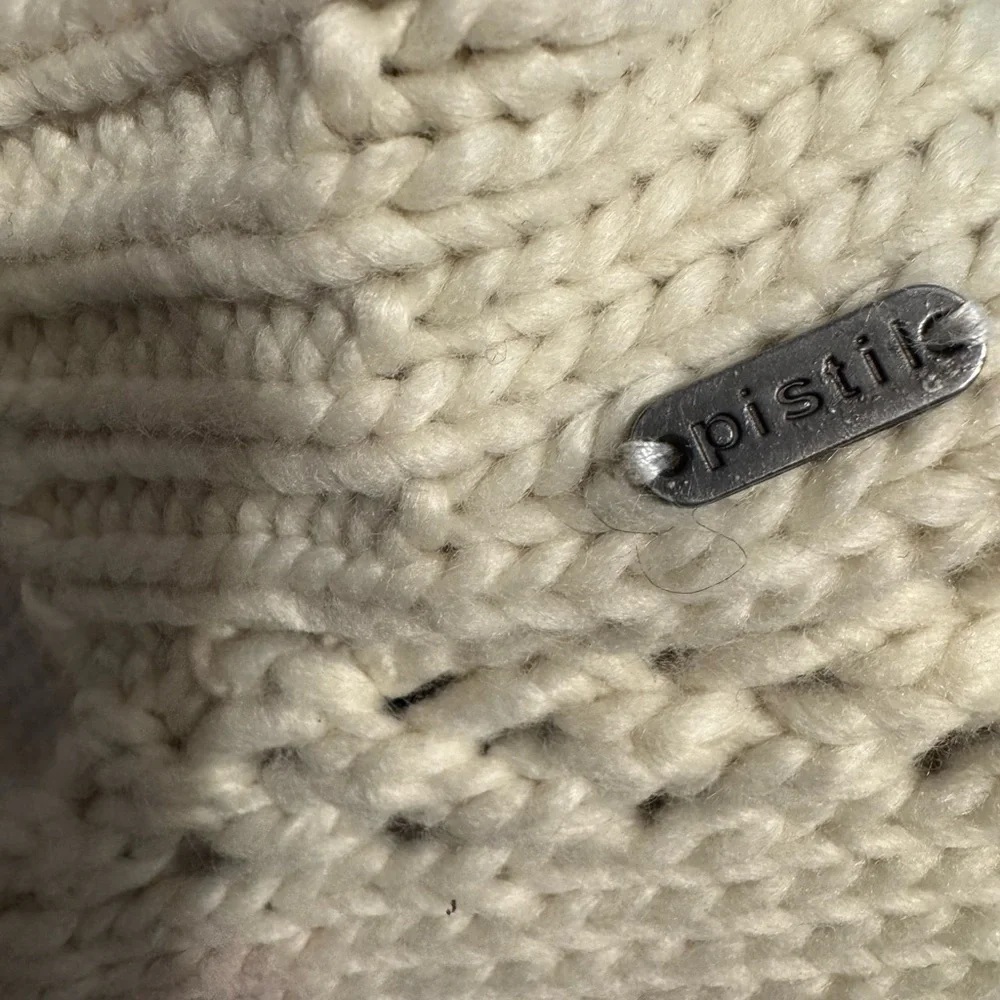 Pistil Cream Knit Bonnet attached Scarf with bonnet